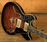 Ibanez AS Artcore Expressionist | AS93QMSP - Dark Brown Sunburst