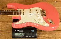 Fender Custom Shop 61 Strat Left-Handed - Journeyman Relic Faded Fiesta Red