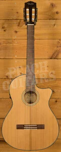 Fender CN-140SCE Nylon Thinline w/Hard Case - Natural