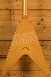 Epiphone Inspired By Gibson Custom 1958 Korina Flying V | Aged Natural - White Pickguard *Left-Handed*