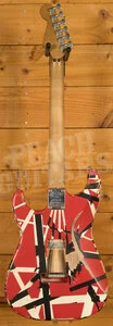 EVH Striped Series Frankenstein Frankie | Red w/Black Stripes Relic