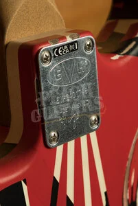 EVH Striped Series Frankenstein Frankie | Red w/Black Stripes Relic