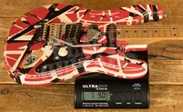 EVH Striped Series Frankenstein Frankie | Red w/Black Stripes Relic