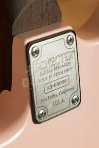 Schecter USA Custom Shop Nick Johnston HSS Wembley - Atomic Pink Aged Nitro