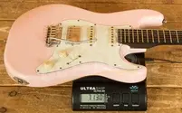 Schecter USA Custom Shop Nick Johnston HSS Wembley - Atomic Pink Aged Nitro