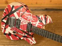 EVH Limited Edition Wolfgang Special Striped Series - Ebony - Red/Black/White - Aged