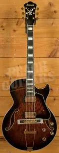 Ibanez AG Artcore Expressionist | AG95QA - Dark Brown Sunburst