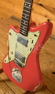 Fender Custom Shop 61 Jazzmaster Relic Fiesta Red Left Handed *Used*