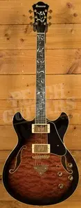 Ibanez AS Artcore Expressionist | AS93QMSP - Dark Brown Sunburst