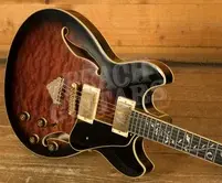 Ibanez AS Artcore Expressionist | AS93QMSP - Dark Brown Sunburst