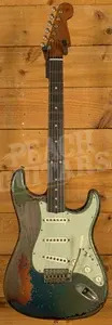 Fender Custom Shop Masterbuilt Dale Wilson 63 Strat - Heavy Relic Lake Placid Blue/3-Tone Sunburst