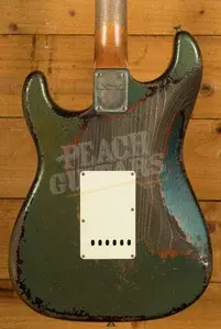 Fender Custom Shop Masterbuilt Dale Wilson 63 Strat - Heavy Relic Lake Placid Blue/3-Tone Sunburst