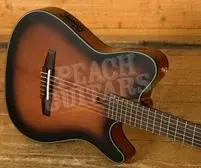 Ibanez FRH10N Solid-Top Cutaway Nylon Guitar - Brown Sunburst Flat