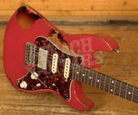 Friedman Guitars Vintage S | Dakota Red Over 3 Tone Burst