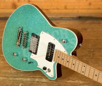 Reverend Signature Series | Chris Freeman - Turquoise Sparkle - Roasted Maple
