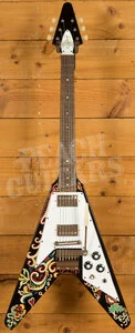 Epiphone Inspired By Gibson Custom Jimi Hendrix Love Drops Flying V | Ebony