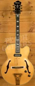 Ibanez PM3C Pat Metheny Hollow Body - Ebony - Natural Amber Low Gloss