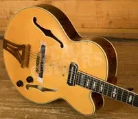 Ibanez PM3C Pat Metheny Hollow Body - Ebony - Natural Amber Low Gloss