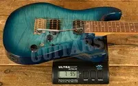 Ibanez AZ AZ24S1F - Transparent Turquiose Burst
