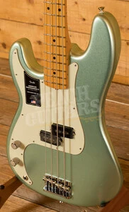 Fender American Professional II Precision Bass Left-Handed - Maple - Mystic Surf Green