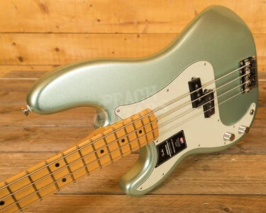 Fender American Professional II Precision Bass Left-Handed - Maple - Mystic Surf Green