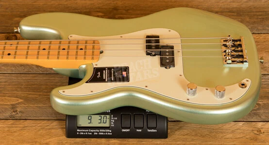 Fender American Professional II Precision Bass Left-Handed - Maple - Mystic Surf Green