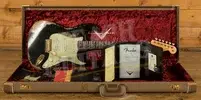 Fender Custom Shop 59 Strat - Super Heavy Relic Black - Gold Hardware