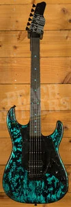 James Tyler Guitars Studio Elite HD - See Thru Turquoise Tint over Black Shmear