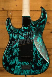 James Tyler Guitars Studio Elite HD - See Thru Turquoise Tint over Black Shmear