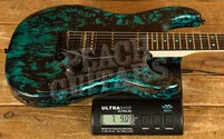James Tyler Guitars Studio Elite HD - See Thru Turquoise Tint over Black Shmear