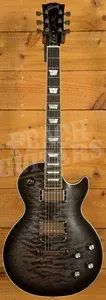Gibson Mark Morton Les Paul Modern Quilt - Translucent Ebony Burst Satin