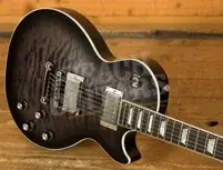 Gibson Mark Morton Les Paul Modern Quilt - Translucent Ebony Burst Satin