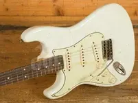 Fender Custom Shop 60 Strat Left-Handed - Journeyman Relic Olympic White