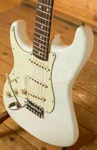 Fender Custom Shop 60 Strat Left-Handed - Journeyman Relic Olympic White