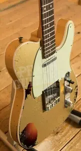 Fender Custom Shop 60 Tele - Custom Heavy Relic Aztec Gold/3-Tone Sunburst