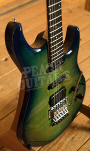 Music Man Steve Lukather BFR Collection | Luke 4 HSS Floyd Rose - Green Tide