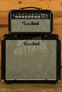 Two-Rock Studio Overdrive Head & 1x12 Head - Black Suede with Pinstripe Grill