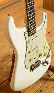 Fender Custom Shop '61 Strat Journeyman Relic Aged Olympic White