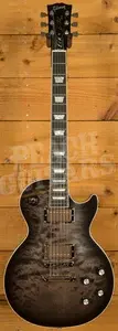 Gibson Mark Morton Les Paul Modern Quilt - Translucent Ebony Burst Satin