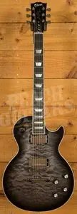 Gibson Mark Morton Les Paul Modern Quilt - Translucent Ebony Burst Satin