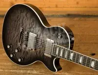 Gibson Mark Morton Les Paul Modern Quilt - Translucent Ebony Burst Satin