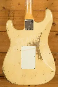 Fender Custom Shop 69 HSS Floyd Rose Strat - Heavy Relic Aged Vintage White