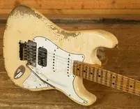 Fender Custom Shop 69 HSS Floyd Rose Strat - Heavy Relic Aged Vintage White