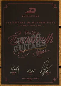 Duesenberg Alliance Bros. Landreth Joey's Guitar - Catalina Sunset Rose *Signed*