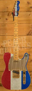 Fender Buck Owens Telecaster - Maple - Red Silver & Blue Sparkle