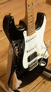 Fender Custom Shop 57 HSS Strat - Heavy Relic Black