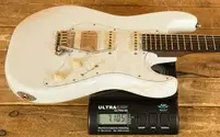 Schecter USA Custom Shop Nick Johnston HSS Wembley - Atomic Snow Aged Nitro