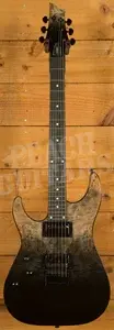 Schecter C-1 Standard - Roasted Maple - Black Fade Burst Burl - Left-Handed