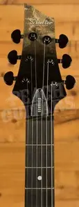 Schecter C-1 Standard - Roasted Maple - Black Fade Burst Burl - Left-Handed