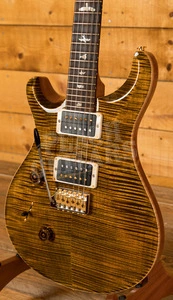 PRS Wood Library Custom 24 Yellow Tiger Ziricote FB Left Handed